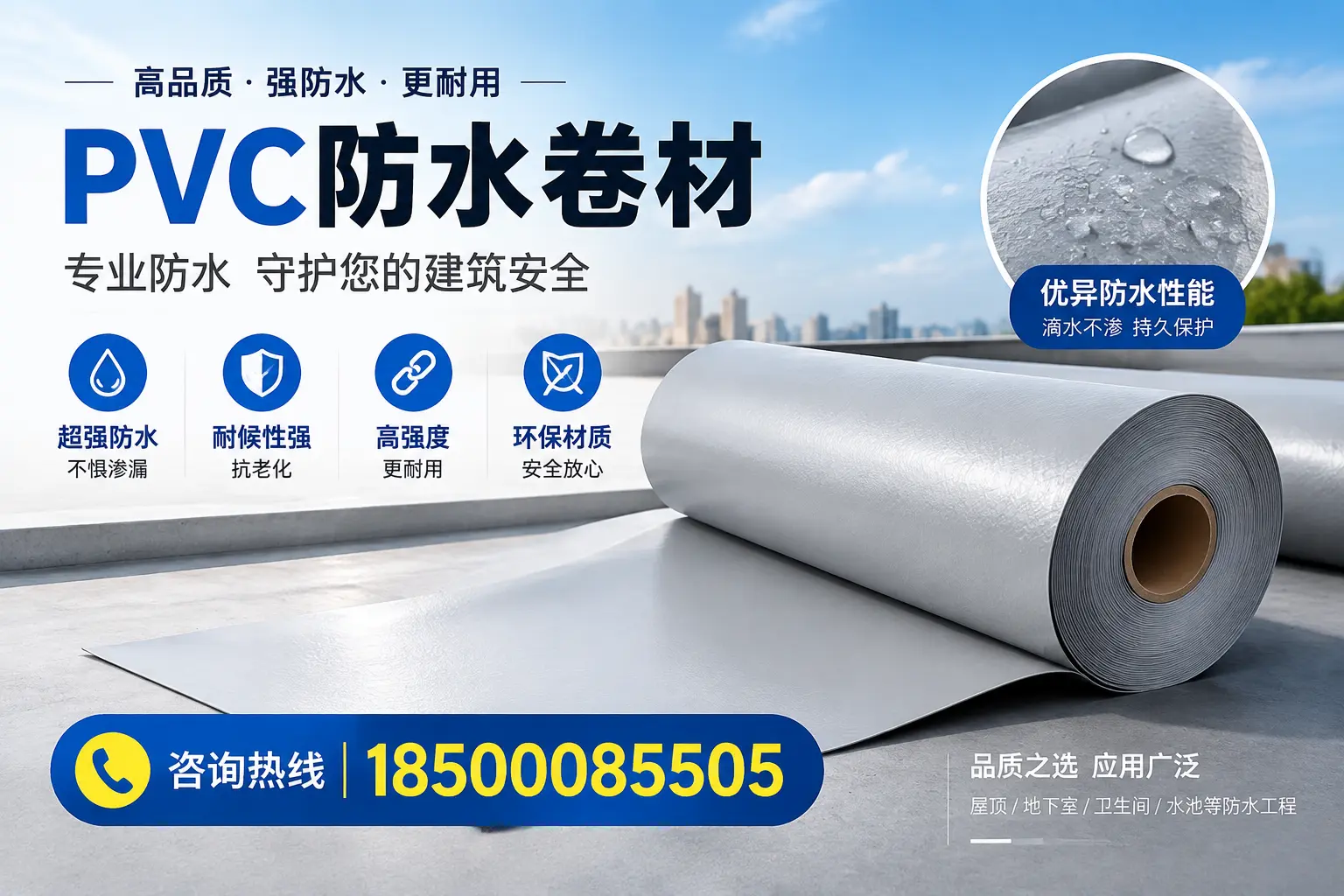 广州地区pvc防水卷材的市场现状与发展趋势